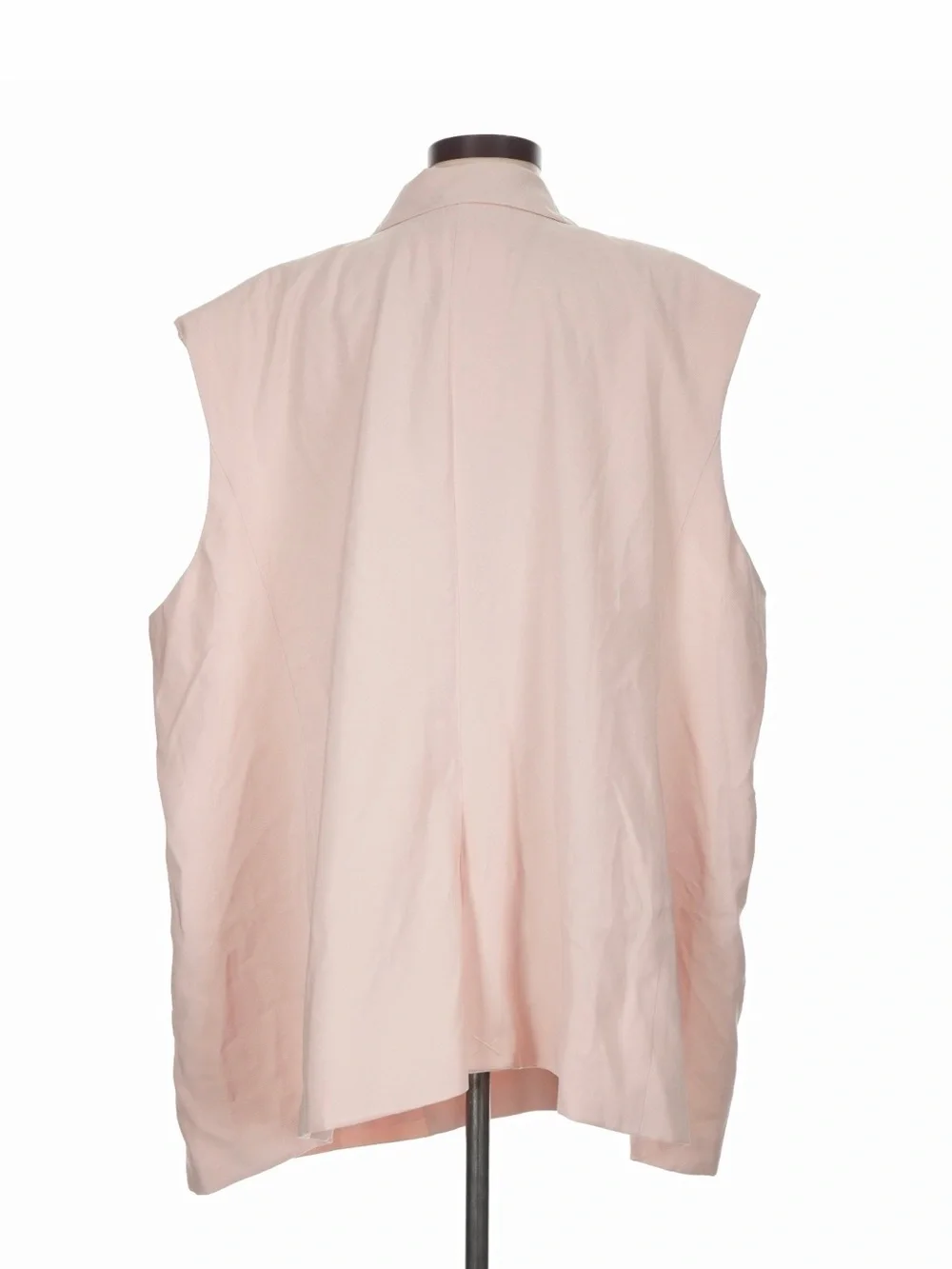 NWT! Eloquii Crystal Pink Long Tailored Two-Button Vest. Size 28.